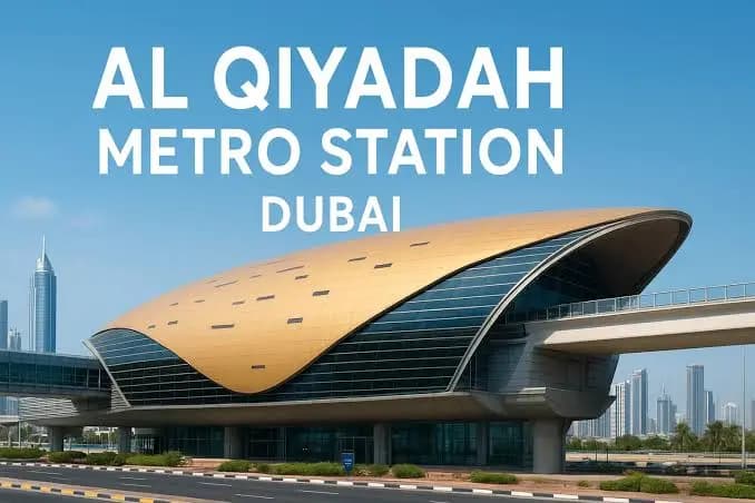 Al Qiyadah Metro Station Dubai