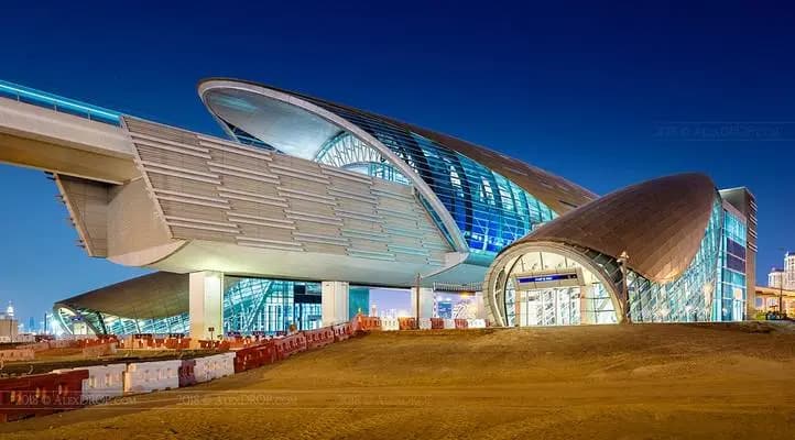 Al Jadaf Metro Station Dubai